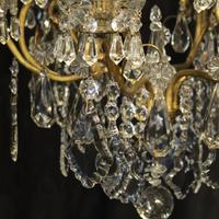 French Gilded & Crystal 10 Light Antique Chandelier (4 of 10) French Gilded & Crystal 10 Light Antique Chandelier (4 of 10)