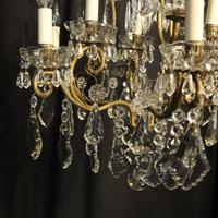 French Gilded & Crystal 10 Light Antique Chandelier (6 of 10) French Gilded & Crystal 10 Light Antique Chandelier (6 of 10)
