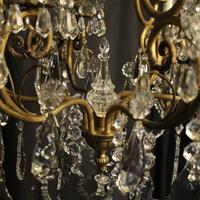 French Gilded & Crystal 10 Light Antique Chandelier (8 of 10) French Gilded & Crystal 10 Light Antique Chandelier (8 of 10)