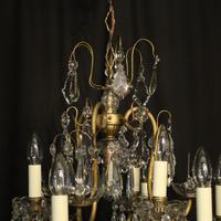 French Gilded & Crystal 10 Light Antique Chandelier (9 of 10) French Gilded & Crystal 10 Light Antique Chandelier (9 of 10)