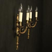French Gilded Brass Twin Arm Antique Lights (10 of 10) French Gilded Brass Twin Arm Antique Lights (10 of 10)
