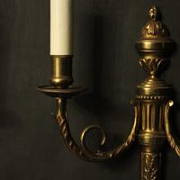French Gilded Brass Twin Arm Antique Lights (4 of 10) French Gilded Brass Twin Arm Antique Lights (4 of 10)