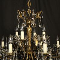 Italian Pair of 12 Light Antique Chandeliers (7 of 10) Italian Pair of 12 Light Antique Chandeliers (7 of 10)