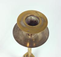 Pair of Art Nouveau 19th Century Brass Candlesticks (4 of 12) Pair of Art Nouveau 19th Century Brass Candlesticks (4 of 12)