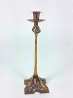 Pair of Art Nouveau 19th Century Brass Candlesticks (8 of 12) Pair of Art Nouveau 19th Century Brass Candlesticks (8 of 12)