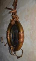 Rare Candled Arm Giltwood Convex Looking Glass (7 of 10) Rare Candled Arm Giltwood Convex Looking Glass (7 of 10)