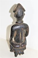 Pair of Finely Carved Wood Yoruba Figures with Elaborate Headdress Both Seated on Turtles (6 of 8) Pair of Finely Carved Wood Yoruba Figures with Elaborate Headdress Both Seated on Turtles (6 of 8)