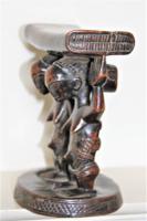 Finely Carved African Hardwood Luba Hemba Double Figural Headrest with a Lovely Patina (6 of 10) Finely Carved African Hardwood Luba Hemba Double Figural Headrest with a Lovely Patina (6 of 10)