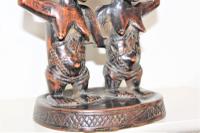 Finely Carved African Hardwood Luba Hemba Double Figural Headrest with a Lovely Patina (7 of 10) Finely Carved African Hardwood Luba Hemba Double Figural Headrest with a Lovely Patina (7 of 10)