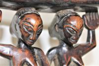 Finely Carved African Hardwood Luba Hemba Double Figural Headrest with a Lovely Patina (9 of 10) Finely Carved African Hardwood Luba Hemba Double Figural Headrest with a Lovely Patina (9 of 10)