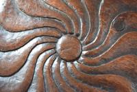 Small Oak Occasional Table with Carved Circular Top (9 of 10) Small Oak Occasional Table with Carved Circular Top (9 of 10)