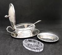 Marco Style Silver & Crystal Glass Parmesan & Salt Bowl (11 of 12) Marco Style Silver & Crystal Glass Parmesan & Salt Bowl (11 of 12)