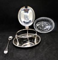 Marco Style Silver & Crystal Glass Parmesan & Salt Bowl (4 of 12) Marco Style Silver & Crystal Glass Parmesan & Salt Bowl (4 of 12)