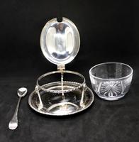 Marco Style Silver & Crystal Glass Parmesan & Salt Bowl (5 of 12) Marco Style Silver & Crystal Glass Parmesan & Salt Bowl (5 of 12)