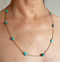 Gold & Turquoise Necklace (7 of 7) Gold & Turquoise Necklace (7 of 7)