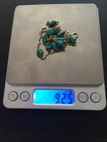 Gold & Turquoise Necklace (6 of 7) Gold & Turquoise Necklace (6 of 7)