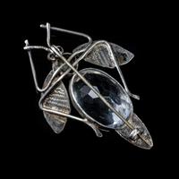 Antique Art Deco Rock Crystal Garnet Insect Brooch Silver c.1920 (5 of 5) Antique Art Deco Rock Crystal Garnet Insect Brooch Silver c.1920 (5 of 5)