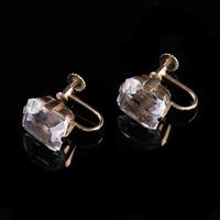 10ct Rock Crystal Screw Back Earrings 9ct Yellow Gold (3 of 7) 10ct Rock Crystal Screw Back Earrings 9ct Yellow Gold (3 of 7)