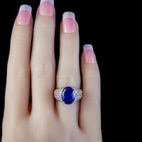 Vintage Tanzanite Diamond Ring 7.50ct Tanzanite 18ct Gold (4 of 6) Vintage Tanzanite Diamond Ring 7.50ct Tanzanite 18ct Gold (4 of 6)