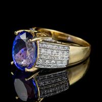 Vintage Tanzanite Diamond Ring 7.50ct Tanzanite 18ct Gold (3 of 6) Vintage Tanzanite Diamond Ring 7.50ct Tanzanite 18ct Gold (3 of 6)