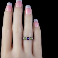 Antique Suffragette Amethyst Peridot Pearl Ring 9ct Gold c.1910 (3 of 6) Antique Suffragette Amethyst Peridot Pearl Ring 9ct Gold c.1910 (3 of 6)