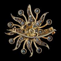 Antique Victorian Star Brooch Pendant 18ct Gold Silver 3.30ct Diamonds Boxed c.1880 (2 of 7) Antique Victorian Star Brooch Pendant 18ct Gold Silver 3.30ct Diamonds Boxed c.1880 (2 of 7)