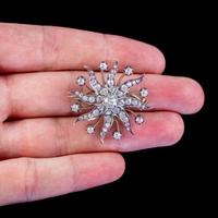 Antique Victorian Star Brooch Pendant 18ct Gold Silver 3.30ct Diamonds Boxed c.1880 (4 of 7) Antique Victorian Star Brooch Pendant 18ct Gold Silver 3.30ct Diamonds Boxed c.1880 (4 of 7)