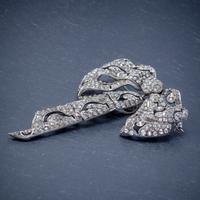 Antique Edwardian Silver Paste Bow Brooch & Clip Set c.1910 (5 of 7) Antique Edwardian Silver Paste Bow Brooch & Clip Set c.1910 (5 of 7)