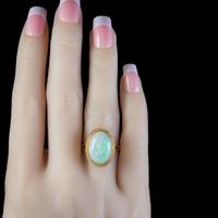 Vintage Opal Ring 18ct Gold Natural 8ct Opal c.1980 (4 of 6) Vintage Opal Ring 18ct Gold Natural 8ct Opal c.1980 (4 of 6)