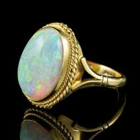 Vintage Opal Ring 18ct Gold Natural 8ct Opal c.1980 (5 of 6) Vintage Opal Ring 18ct Gold Natural 8ct Opal c.1980 (5 of 6)