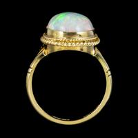 Vintage Opal Ring 18ct Gold Natural 8ct Opal c.1980 (6 of 6) Vintage Opal Ring 18ct Gold Natural 8ct Opal c.1980 (6 of 6)