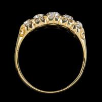 Antique Victorian Diamond Five Stone Ring 1ct Old Cut Diamonds 15ct Gold c.1890 (6 of 6) Antique Victorian Diamond Five Stone Ring 1ct Old Cut Diamonds 15ct Gold c.1890 (6 of 6)
