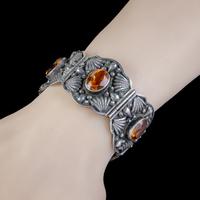 Victorian Celtic Citrine Cuff Bracelet Silver 50ct Citrines c.1870 (4 of 6) Victorian Celtic Citrine Cuff Bracelet Silver 50ct Citrines c.1870 (4 of 6)