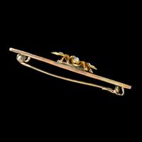 Antique Victorian Pearl Insect Bar Brooch Ruby Eyes 15ct Gold c.1880 (3 of 5) Antique Victorian Pearl Insect Bar Brooch Ruby Eyes 15ct Gold c.1880 (3 of 5)