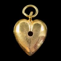 Antique Victorian Ruby Heart Pendant 15ct Gold c.1880 (2 of 4) Antique Victorian Ruby Heart Pendant 15ct Gold c.1880 (2 of 4)