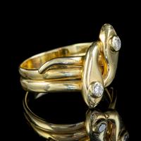 Antique Edwardian Diamond Snake Ring 18ct Gold c.1905 (4 of 5) Antique Edwardian Diamond Snake Ring 18ct Gold c.1905 (4 of 5)
