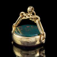 Antique Victorian Fob Pendant Jasper Carnelian 18ct Gold c.1880 (6 of 6) Antique Victorian Fob Pendant Jasper Carnelian 18ct Gold c.1880 (6 of 6)