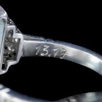 Art Deco Aquamarine Diamond Ring Platinum 13.17ct Emerald Cut Aqua c.1920 (5 of 6) Art Deco Aquamarine Diamond Ring Platinum 13.17ct Emerald Cut Aqua c.1920 (5 of 6)