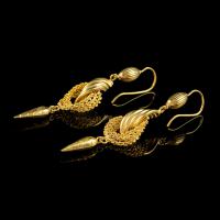 Antique Victorian 18ct Gold Drop Earrings c.1890 (5 of 5) Antique Victorian 18ct Gold Drop Earrings c.1890 (5 of 5)