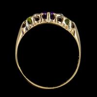 Antique Edwardian Suffragette Ring 18ct Gold Amethyst Diamond Peridot Dated 1903 (6 of 6) Antique Edwardian Suffragette Ring 18ct Gold Amethyst Diamond Peridot Dated 1903 (6 of 6)