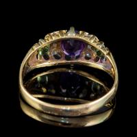 Antique Edwardian Suffragette Ring 18ct Gold Amethyst Diamond Peridot Dated 1903 (2 of 6) Antique Edwardian Suffragette Ring 18ct Gold Amethyst Diamond Peridot Dated 1903 (2 of 6)