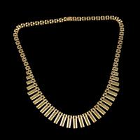 Vintage Cleopatra Fringe Necklace 9ct Gold Dated 1966 (5 of 6) Vintage Cleopatra Fringe Necklace 9ct Gold Dated 1966 (5 of 6)
