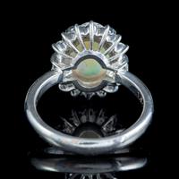 Vintage Opal Diamond Cluster Ring Platinum 1.91ct Natural Opal c.1960 (4 of 6) Vintage Opal Diamond Cluster Ring Platinum 1.91ct Natural Opal c.1960 (4 of 6)