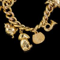 Vintage Gold Charm Necklace 9ct Gold 12 Charms & Medallion Dated 1920 (4 of 11) Vintage Gold Charm Necklace 9ct Gold 12 Charms & Medallion Dated 1920 (4 of 11)