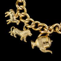 Vintage Gold Charm Necklace 9ct Gold 12 Charms & Medallion Dated 1920 (3 of 11) Vintage Gold Charm Necklace 9ct Gold 12 Charms & Medallion Dated 1920 (3 of 11)
