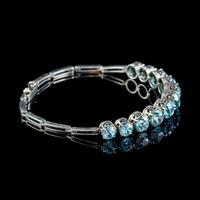 Antique Edwardian Blue Zircon Bracelet Silver 8ct of Zircon c. 1910 (5 of 5) Antique Edwardian Blue Zircon Bracelet Silver 8ct of Zircon c. 1910 (5 of 5)