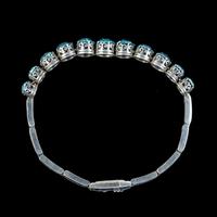 Antique Edwardian Blue Zircon Bracelet Silver 8ct of Zircon c. 1910 (2 of 5) Antique Edwardian Blue Zircon Bracelet Silver 8ct of Zircon c. 1910 (2 of 5)