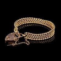 Antique Edwardian Padlock and Key Bracelet 9ct Gold Lewis Brothers Dated 1903 (4 of 6) Antique Edwardian Padlock and Key Bracelet 9ct Gold Lewis Brothers Dated 1903 (4 of 6)