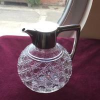 Excellent Solid Silver Topped Claret Jug (2 of 8) Excellent Solid Silver Topped Claret Jug (2 of 8)