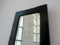 Tall Ebonised Wall Mirror with Distressed Bevelled Plate (4 of 5) Tall Ebonised Wall Mirror with Distressed Bevelled Plate (4 of 5)